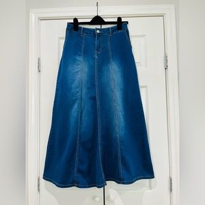 Long Demin Skirt